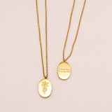 Sonstige - BIRTHMONTH Necklace - ROSA ECK - Gold, ,