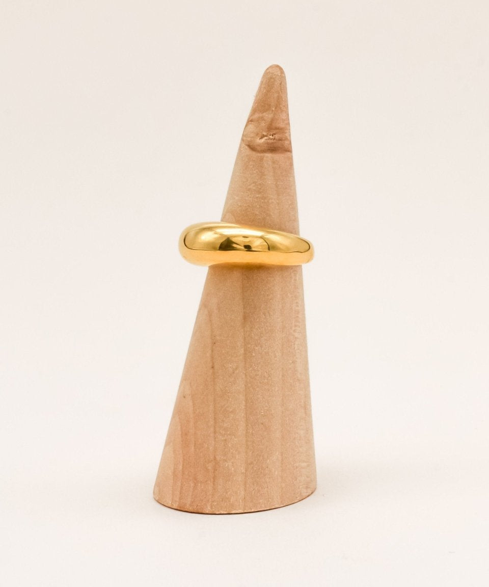 Sonstige - CHUNKY Ring - ROSA ECK - Gold, ,