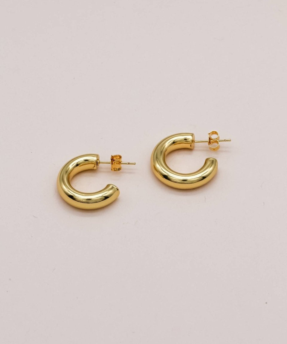 Sonstige - CHUNKY SMALL LOOP Earrings - ROSA ECK - Gold, ,