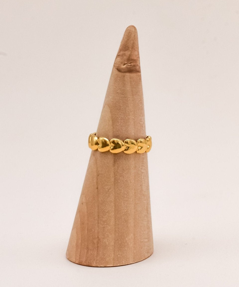 Sonstige - LOVE Ring - ROSA ECK - Gold, ,