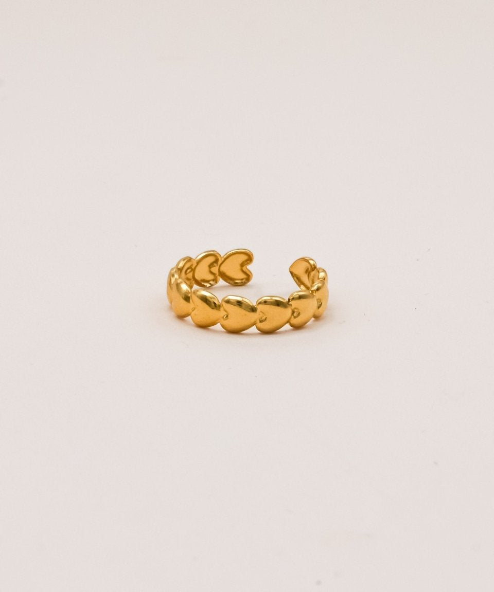 Sonstige - LOVE Ring - ROSA ECK - Gold, ,