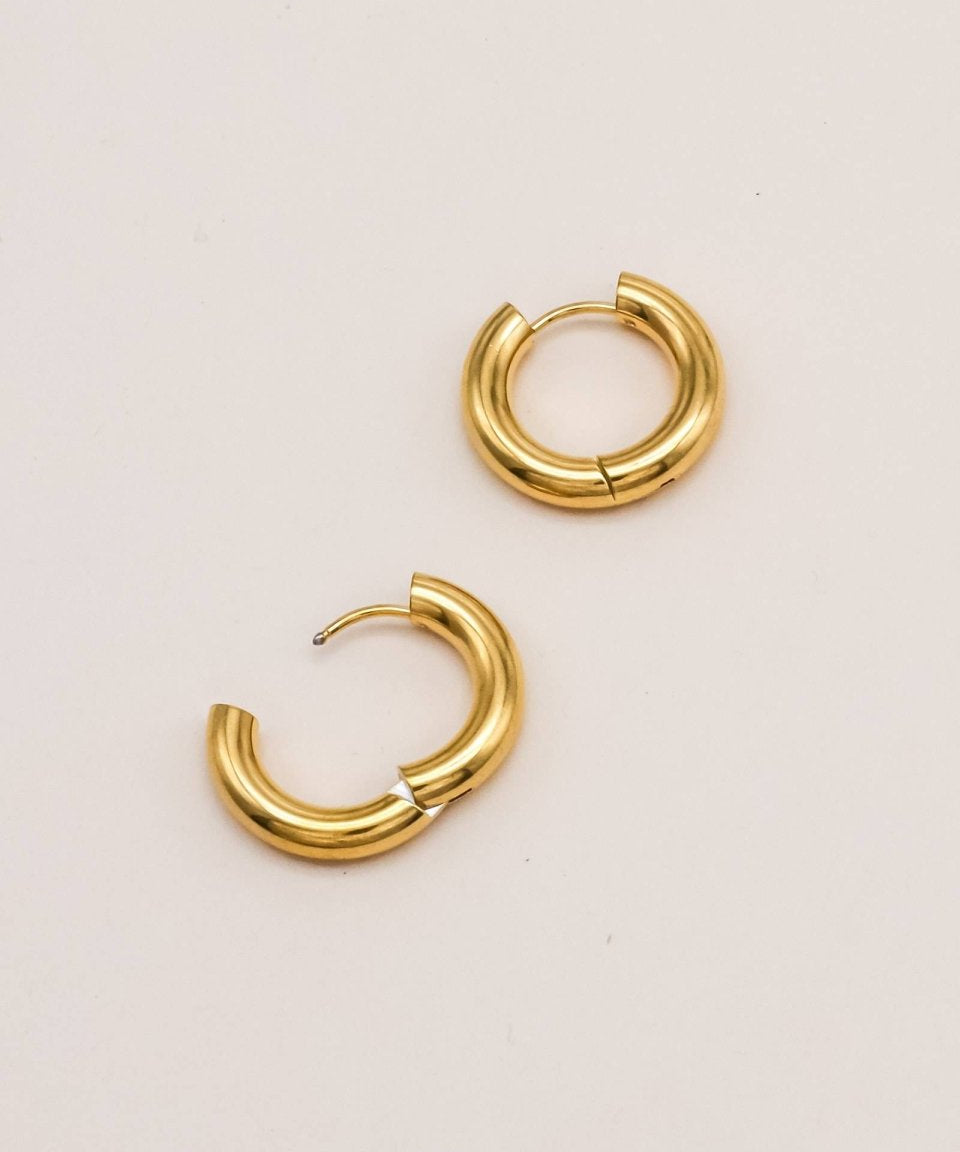 Sonstige - SIMPLE Hoops - ROSA ECK - Gold, ,