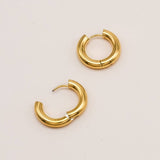 Sonstige - SIMPLE Hoops - ROSA ECK - Gold, ,