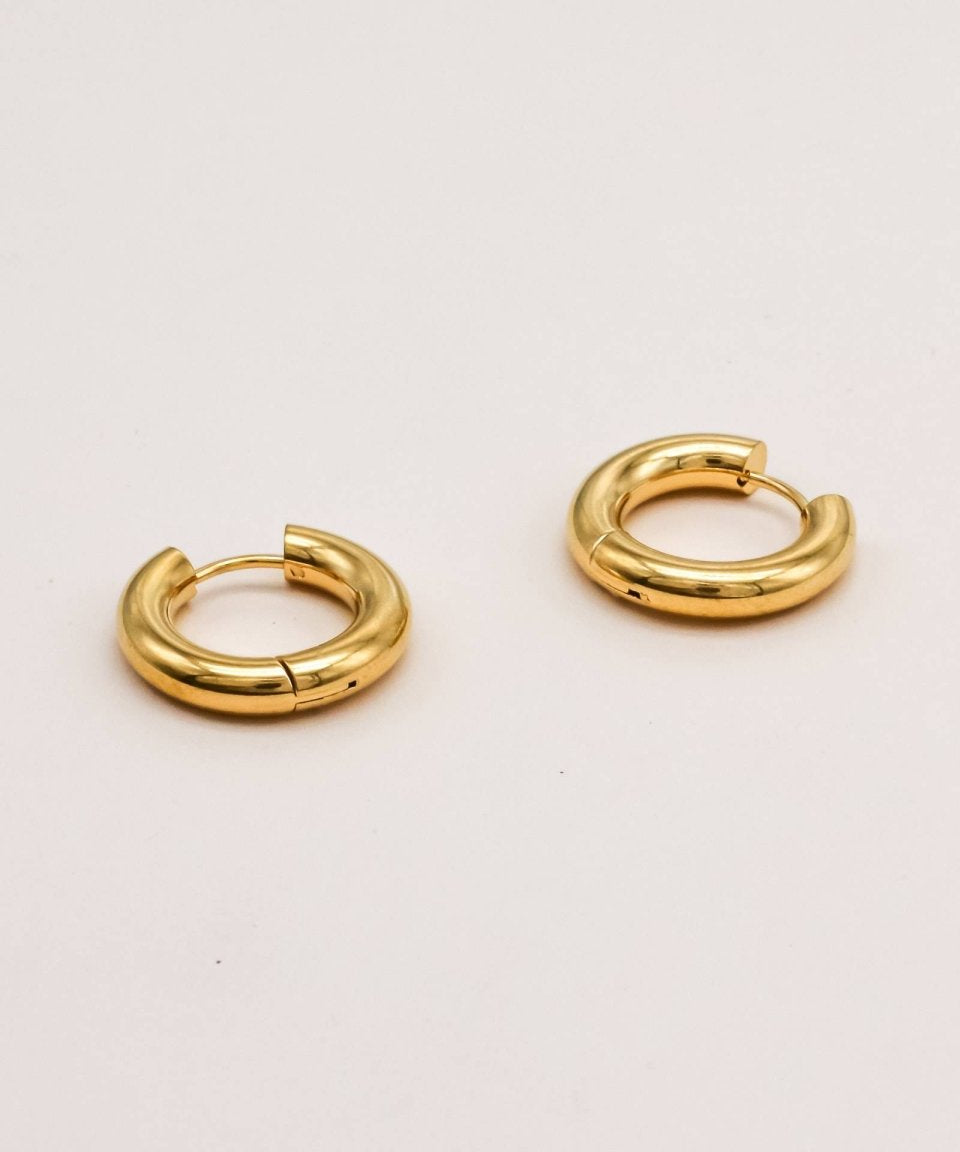 Sonstige - SIMPLE Hoops - ROSA ECK - Gold, ,