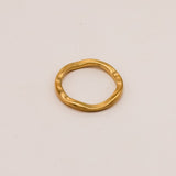 Sonstige - SMALL WAVE Ring - ROSA ECK - Gold, ,