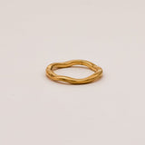 Sonstige - SMALL WAVE Ring - ROSA ECK - Gold, ,