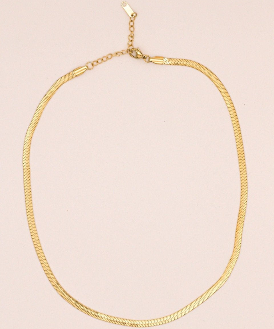 Sonstige - SNAKE Necklace - ROSA ECK - Gold, ,