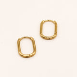 Sonstige - THIN OVAL SIMPLE Hoops - Ohrringe - ROSA ECK Concept Store