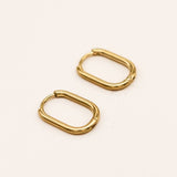 Sonstige - THIN OVAL SIMPLE Hoops - Ohrringe - ROSA ECK Concept Store