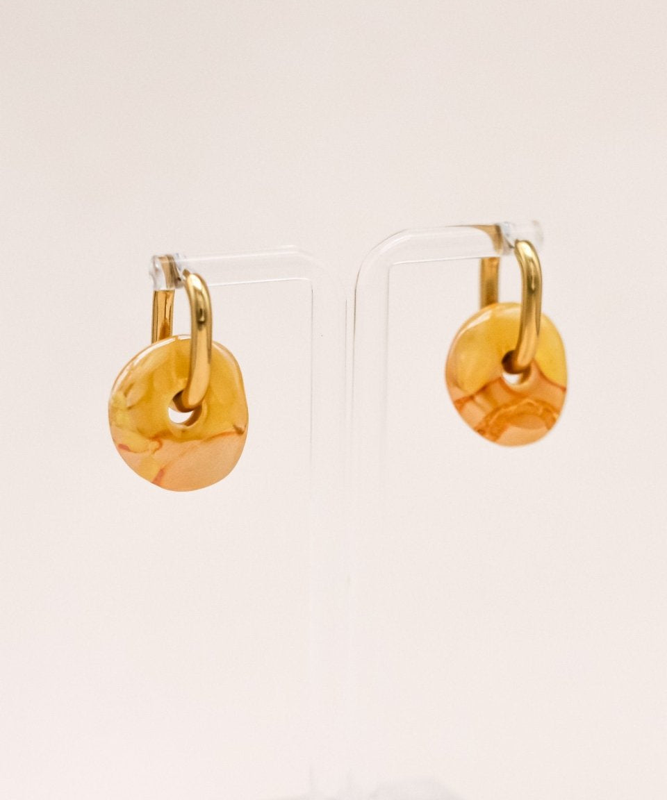 Sonstige YELLOW CERAMIC DONUT Hoops