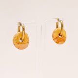 Sonstige - YELLOW CERAMIC DONUT Hoops - ROSA ECK - Gold, ,