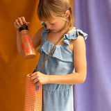 Sticky Lemon - FARMHOUSE Kinder - Trinkflasche • checkerboard / ladybird red + harvest moon - Trinkflasche - ROSA ECK