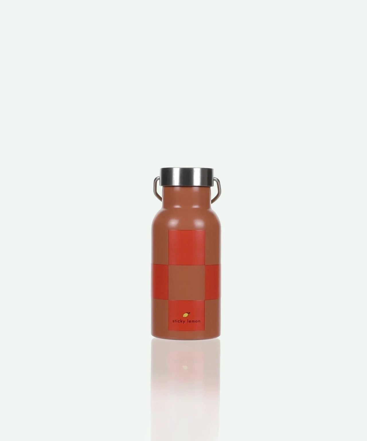 Sticky Lemon - FARMHOUSE Kinder - Trinkflasche • checkerboard / ladybird red + harvest moon - Trinkflasche - ROSA ECK Concept Store
