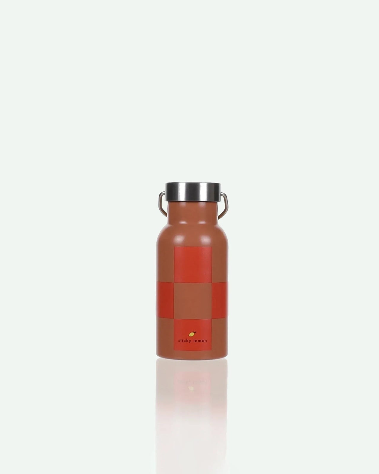 Sticky Lemon - FARMHOUSE Kinder - Trinkflasche • checkerboard / ladybird red + harvest moon - Trinkflasche - ROSA ECK Concept Store