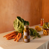Sticky Lemon - FARMHOUSE Kinder - Trinkflasche • checkerboard / soil green + blooming purple - Trinkflasche - ROSA ECK Concept Store