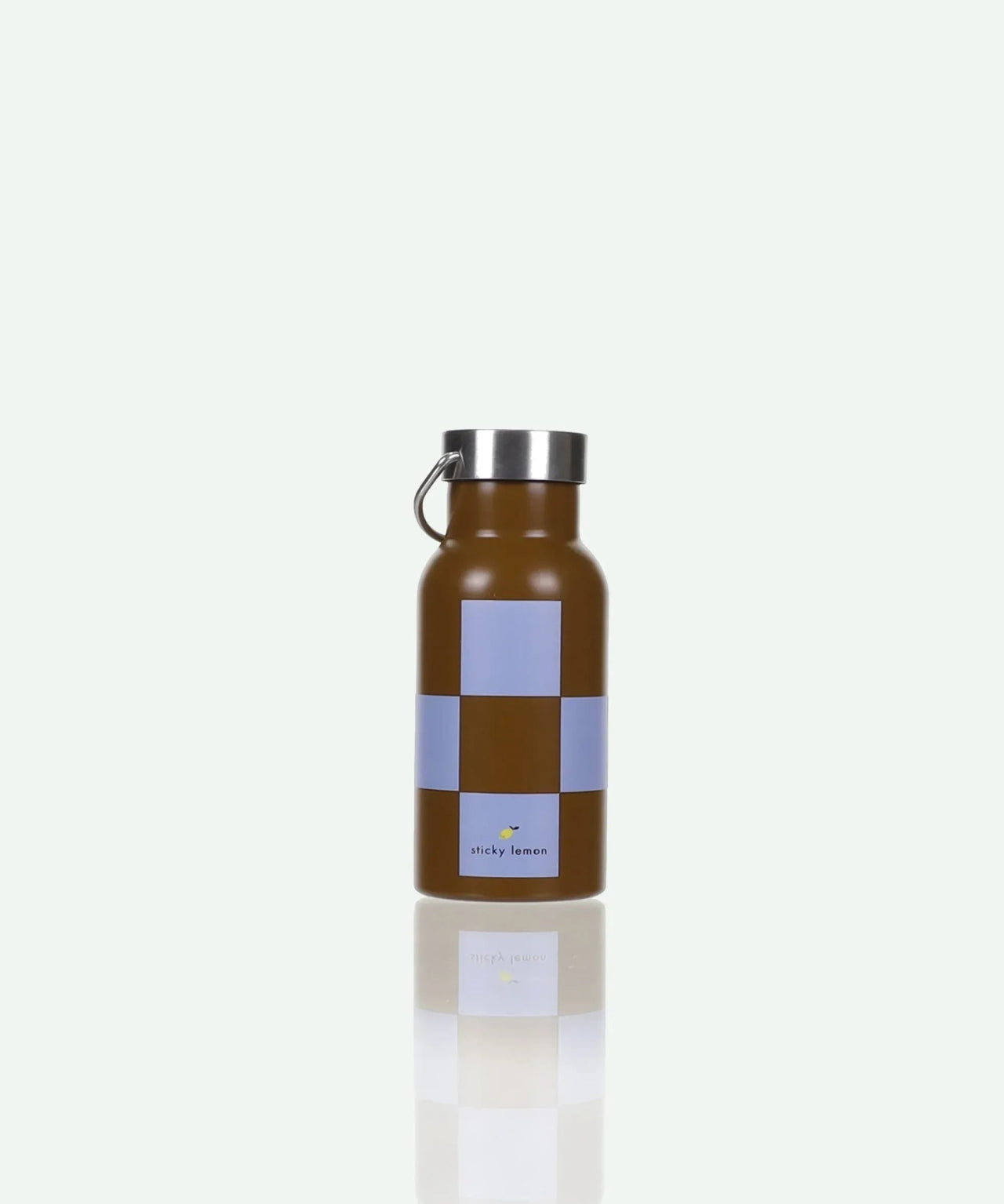 Sticky Lemon - FARMHOUSE Kinder - Trinkflasche • checkerboard / soil green + blooming purple - Trinkflasche - ROSA ECK Concept Store