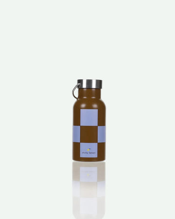 Sticky Lemon - FARMHOUSE Kinder - Trinkflasche • checkerboard / soil green + blooming purple - Trinkflasche - ROSA ECK Concept Store