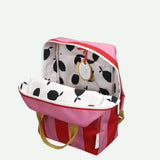 Sticky Lemon - LEMON TREE Kinder - Rucksack (M) • stripes | red apple + rosebay pink - ROSA ECK