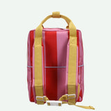 Sticky Lemon - LEMON TREE Kinder - Rucksack (M) • stripes | red apple + rosebay pink - ROSA ECK