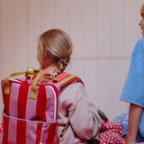 Sticky Lemon - LEMON TREE Kinder - Rucksack (M) • stripes | red apple + rosebay pink - ROSA ECK