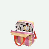 Sticky Lemon - LEMON TREE Kinder - Rucksack (S) • stripes | rosebay pink + apple grub - ROSA ECK