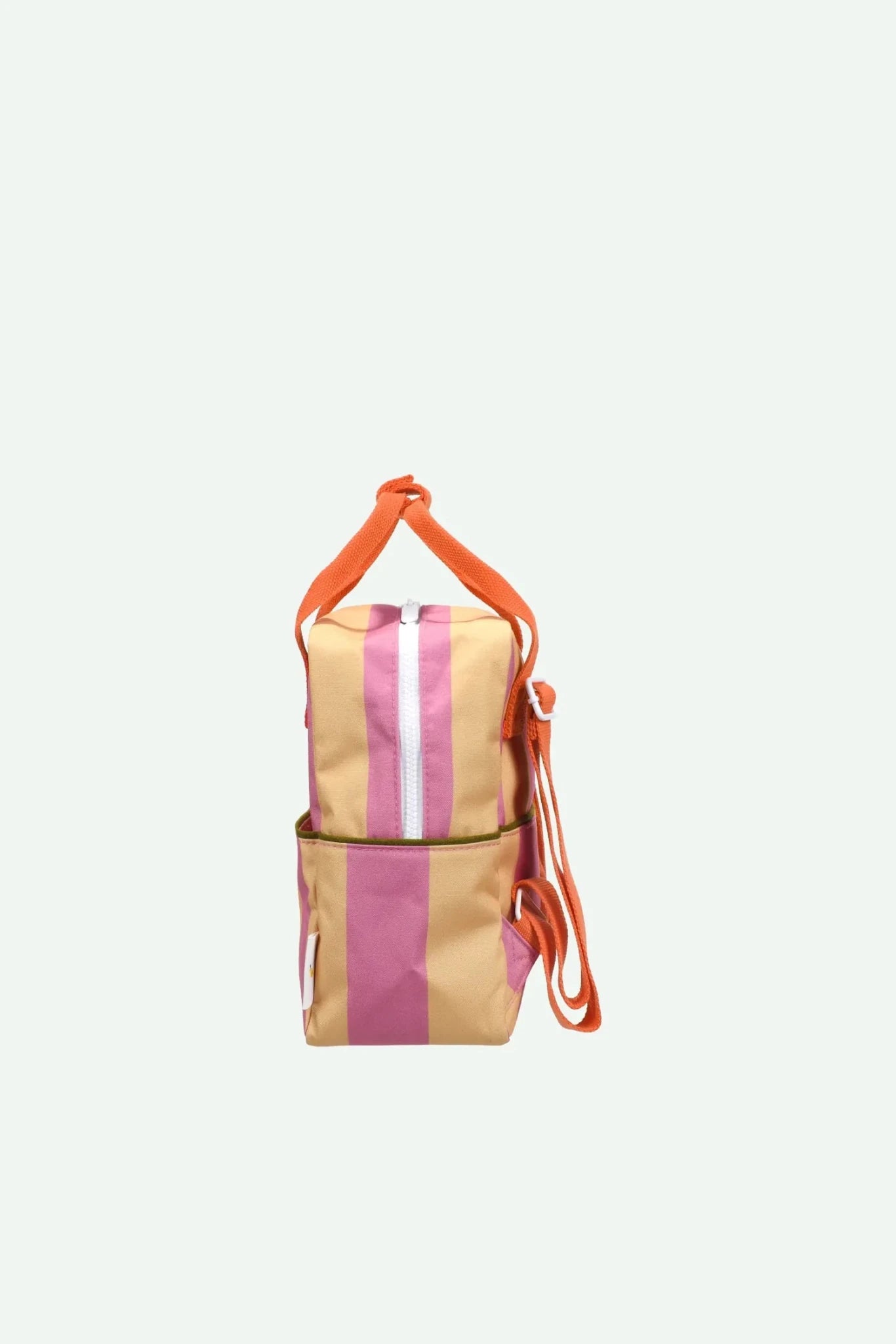 Sticky Lemon - LEMON TREE Kinder - Rucksack (S) • stripes | rosebay pink + apple grub - ROSA ECK