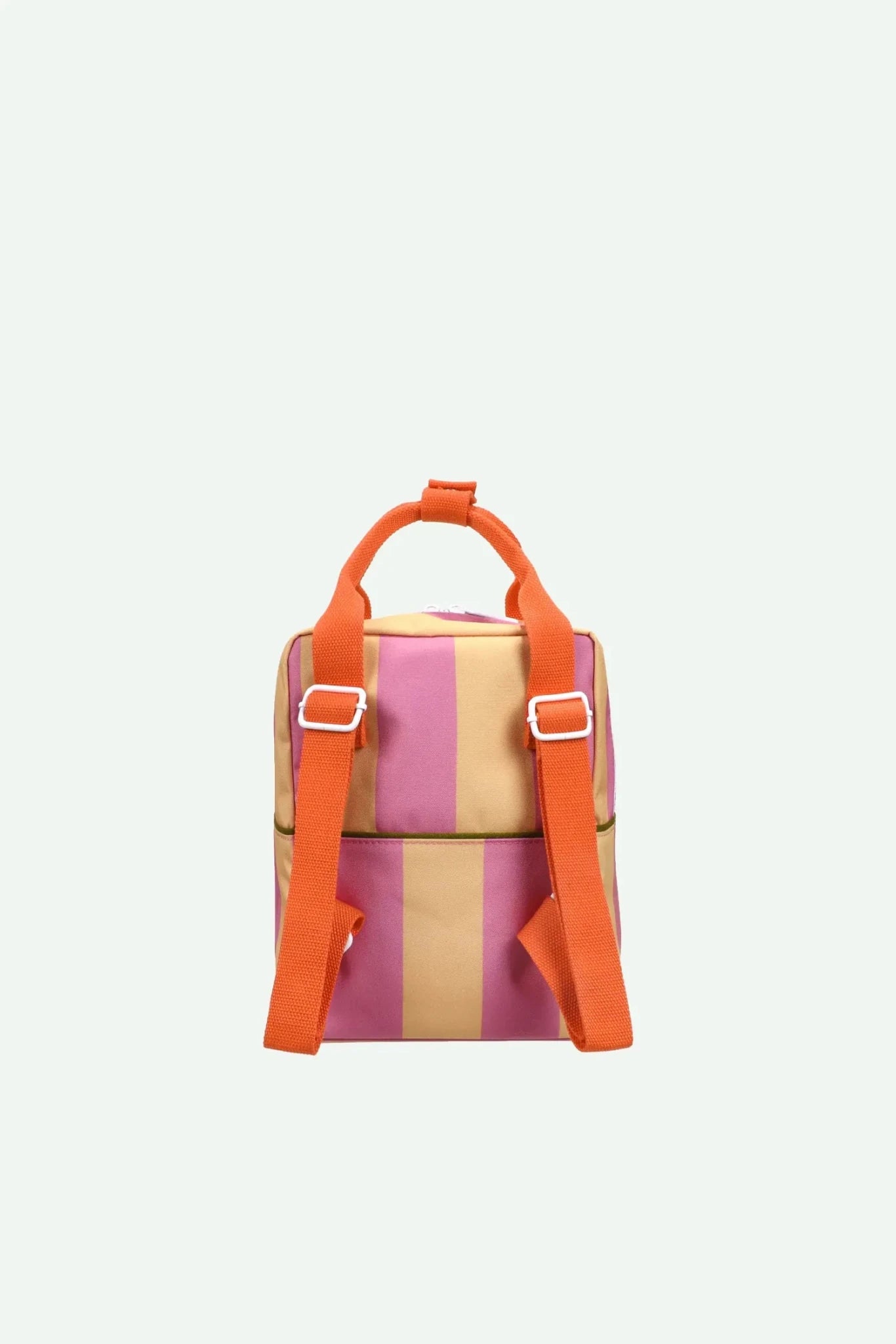 Sticky Lemon - LEMON TREE Kinder - Rucksack (S) • stripes | rosebay pink + apple grub - ROSA ECK