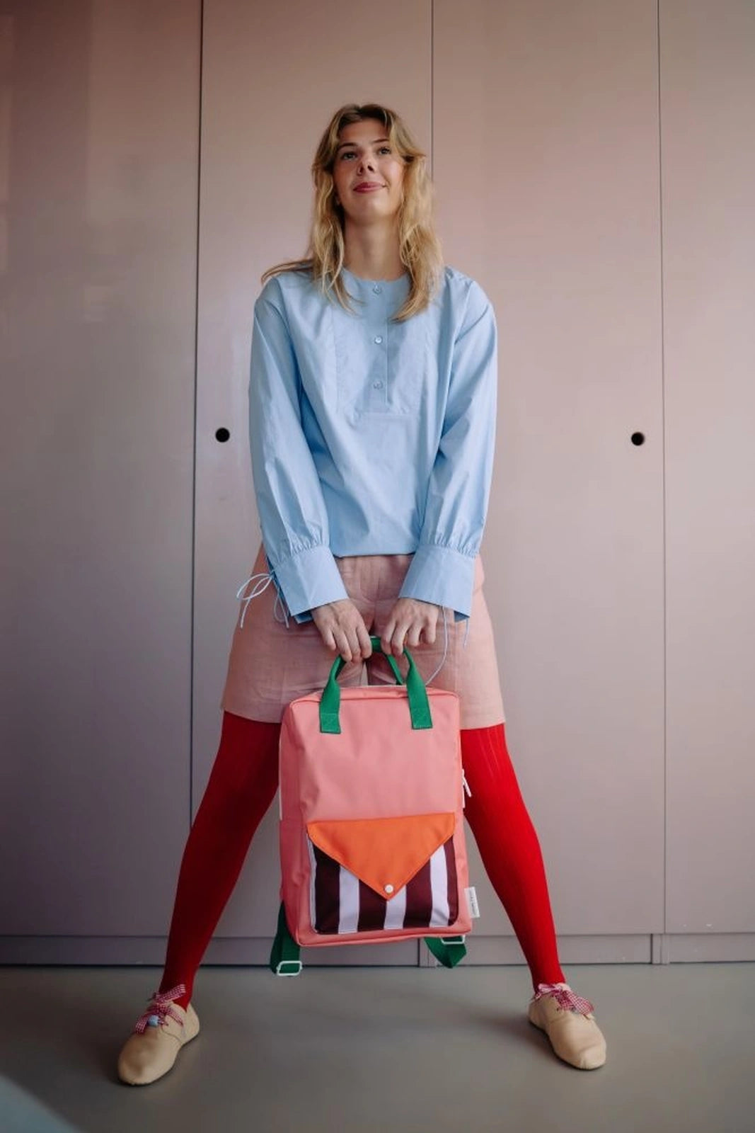 STICKY MEMORIES Kinder-Rucksack (L) • envelope | peachy pink