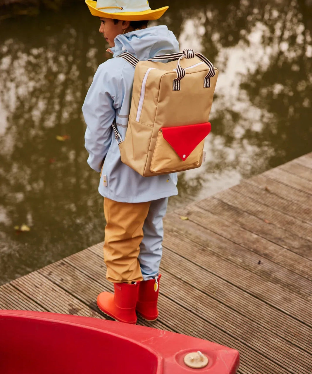 Sticky Lemon - WONDERS Kinder - Rucksack Large • envelope / reed green - Rucksack - ROSA ECK