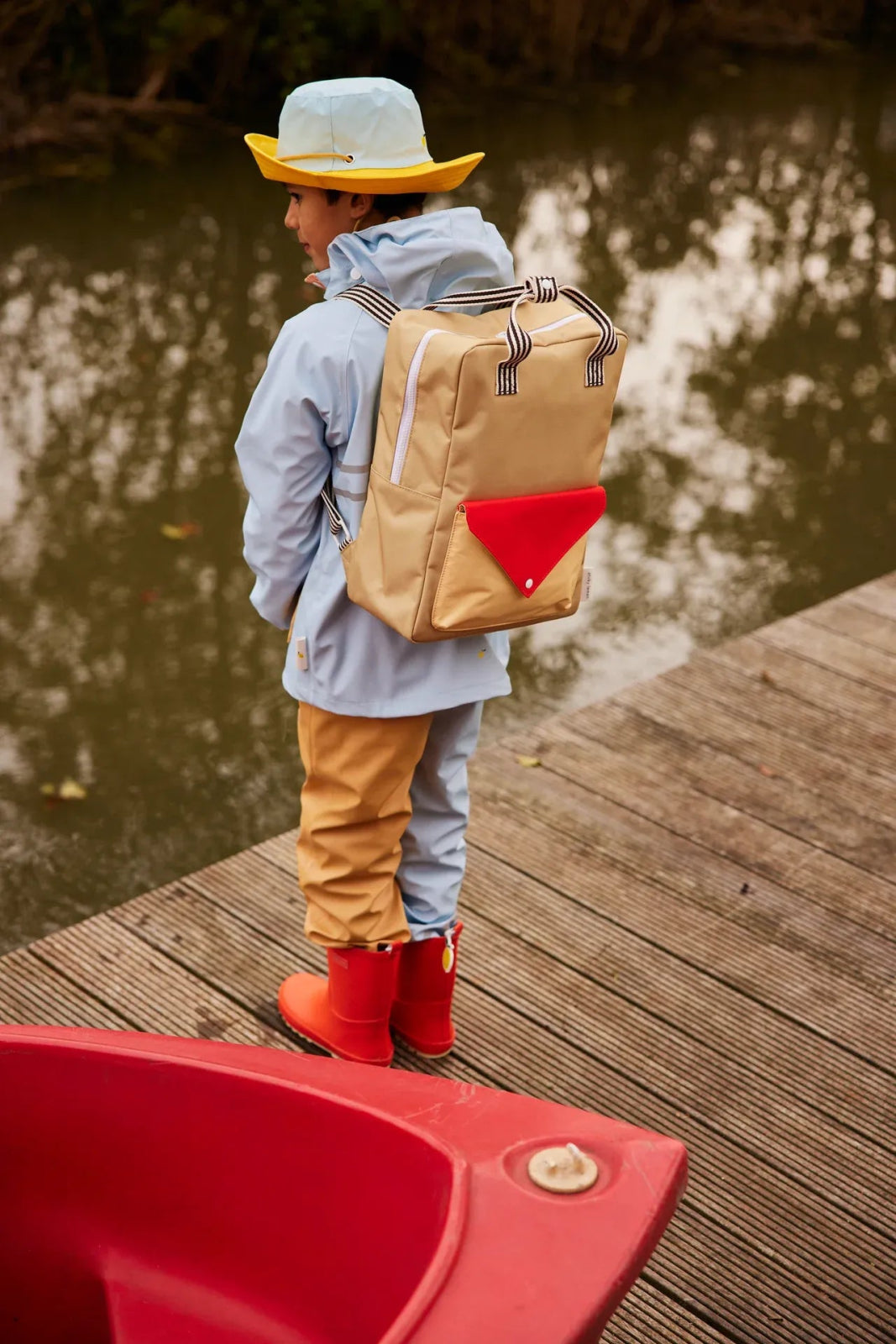 Sticky Lemon - WONDERS Kinder - Rucksack Large • envelope / reed green - Rucksack - ROSA ECK