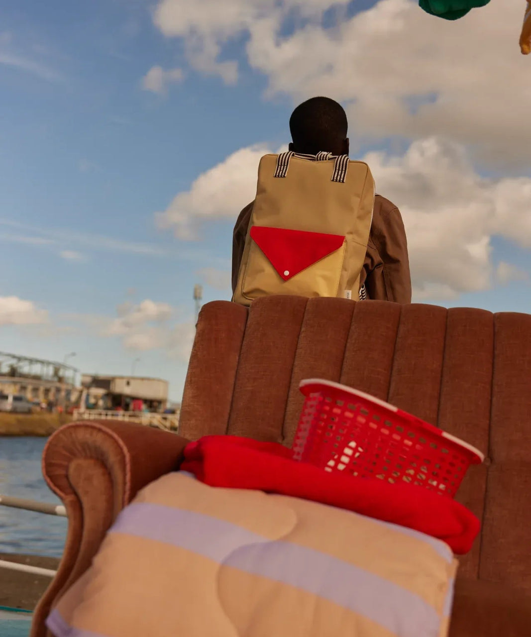 Sticky Lemon - WONDERS Kinder - Rucksack Large • envelope / reed green - Rucksack - ROSA ECK