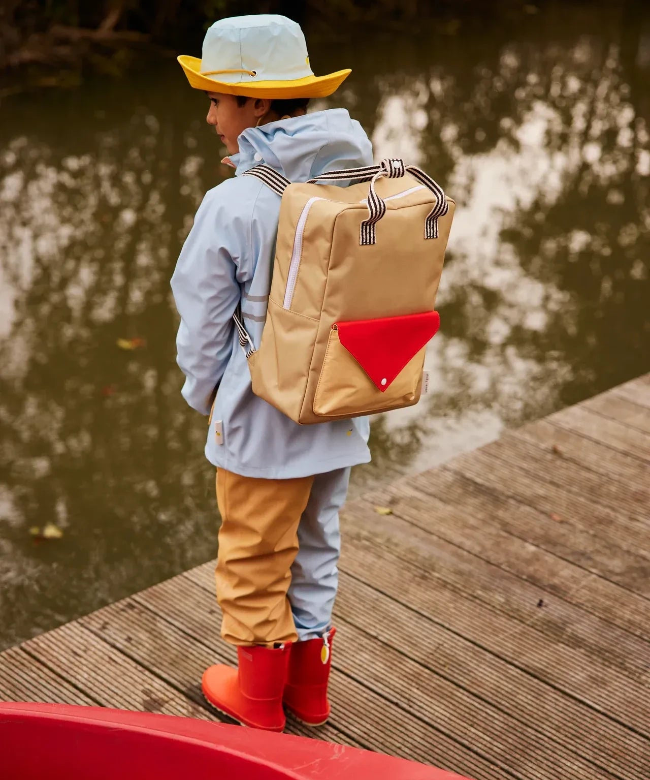 Sticky Lemon - WONDERS Kinder - Rucksack Large • envelope / reed green - Rucksack - ROSA ECK Concept Store