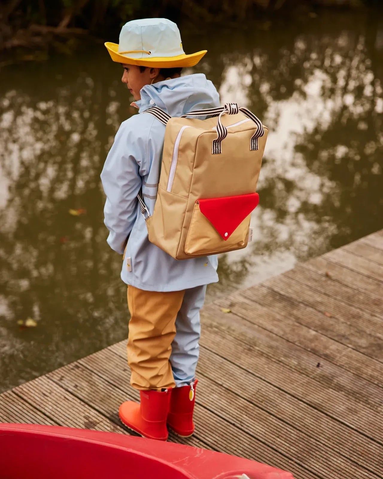 Sticky Lemon - WONDERS Kinder - Rucksack Large • envelope / reed green - Rucksack - ROSA ECK Concept Store