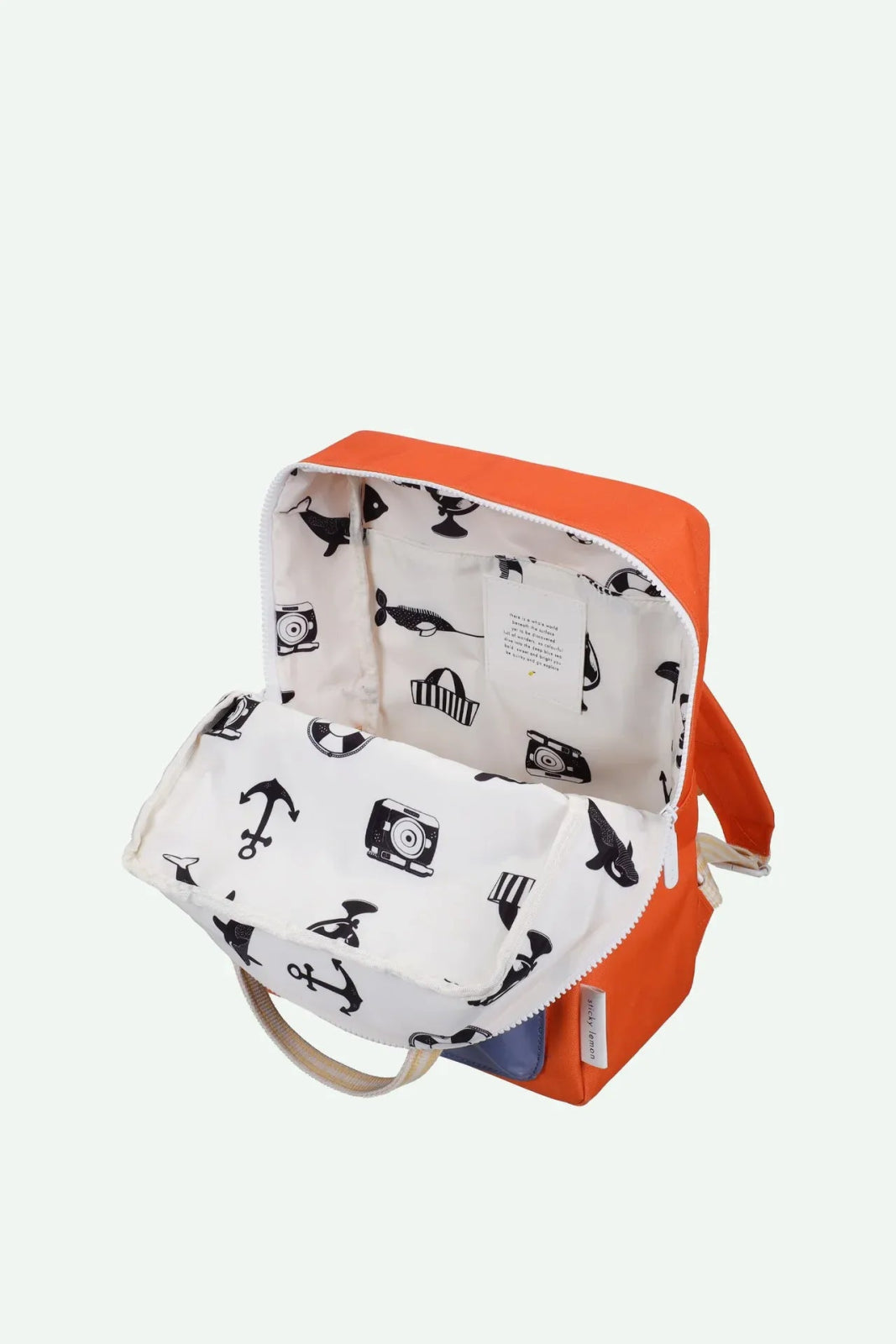 Sticky Lemon - WONDERS Kinder - Rucksack Medium • envelope / lifebuoy orange - Rucksack - ROSA ECK