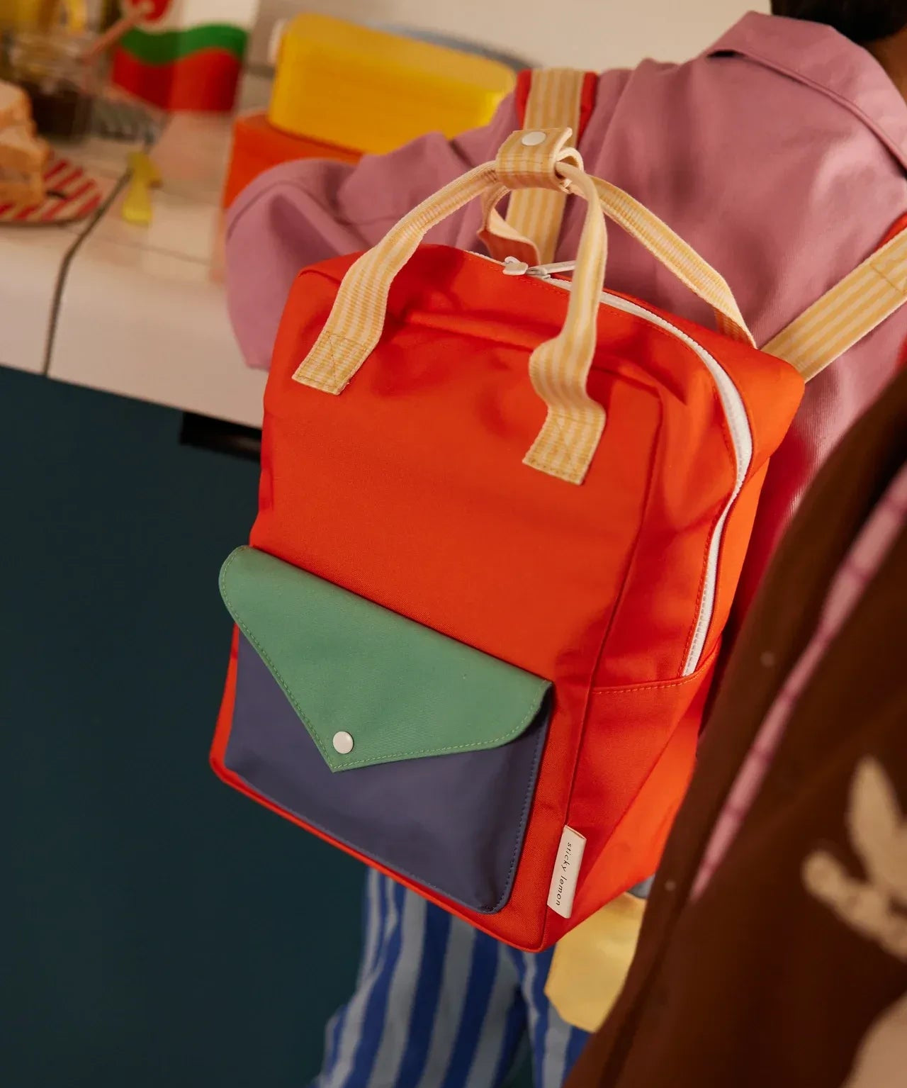 Sticky Lemon - WONDERS Kinder - Rucksack Medium • envelope / lifebuoy orange - Rucksack - ROSA ECK Concept Store