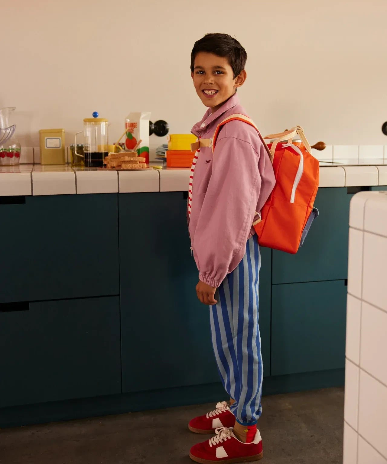Sticky Lemon - WONDERS Kinder - Rucksack Medium • envelope / lifebuoy orange - Rucksack - ROSA ECK Concept Store