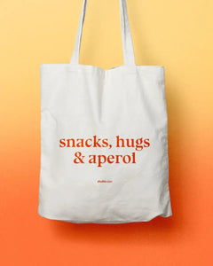 studio ciao - SNACKS, HUGS & APEROL Jutebeutel - Tasche - ROSA ECK Concept Store