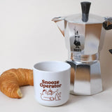 studio ciao - SNOOZE OPERATOR Porzellanbecher - Kaffee - und Teetasse - ROSA ECK Concept Store