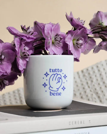 studio ciao - TUTTO BENE Porzellanbecher - Kaffee - und Teetasse - ROSA ECK Concept Store