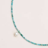 Studio Toto Nono - AMAZONITE Necklace - ROSA ECK - Silber, ,