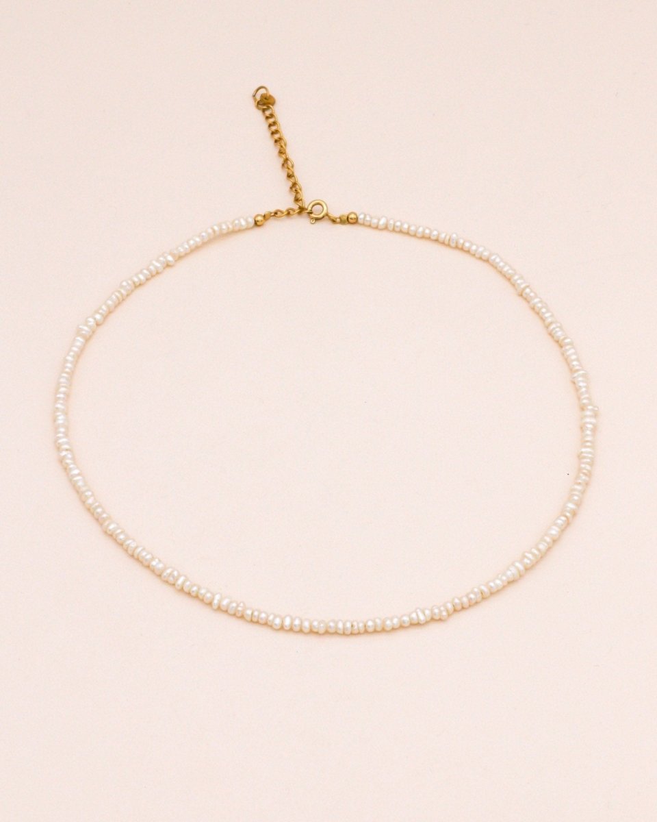 Studio Toto Nono - MINI PEARL Necklace - ROSA ECK - Gold, ,