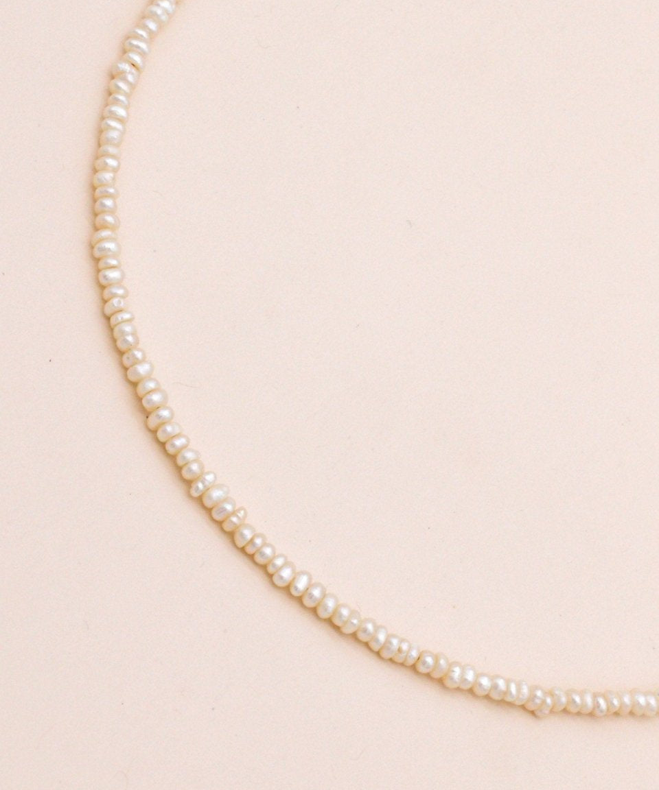 Studio Toto Nono - MINI PEARL Necklace - ROSA ECK - Gold, ,