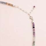 Studio Toto Nono - SHADES OF FLUORITE Necklace - ROSA ECK - Silber, ,