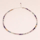 Studio Toto Nono - SHADES OF FLUORITE Necklace - ROSA ECK - Silber, ,