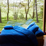 Bettbezug aus Bio-Baumwolle • Cobalt Blue