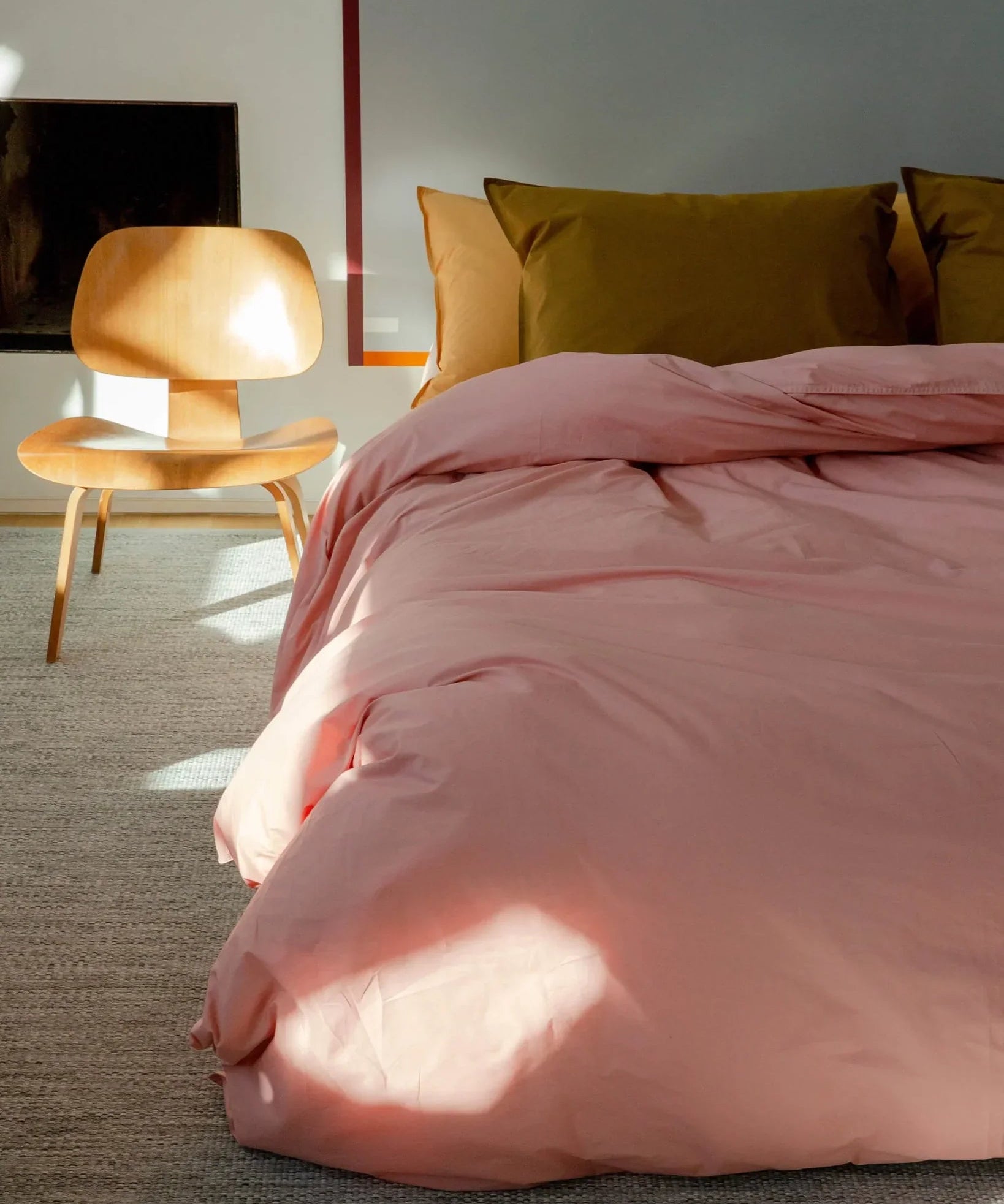 SUITE702 - Bettbezug aus Bio-Baumwolle • Dusty Rose - ROSA ECK