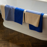 BLEND Handtuch-Set (2 Stk.) • Cobalt Blue-Ecru