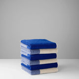 BLEND Handtuch-Set (2 Stk.) • Cobalt Blue-Ecru