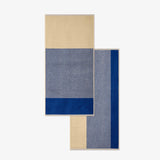 BLEND Handtuch-Set (2 Stk.) • Cobalt Blue-Ecru