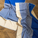 BLEND Handtuch-Set (2 Stk.) • Cobalt Blue-Ecru